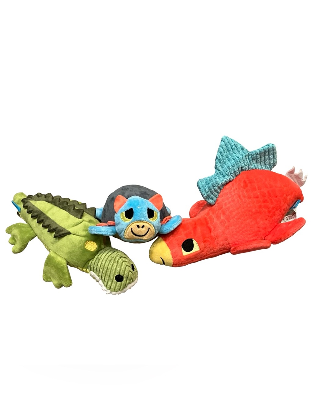 Bark Box Dawn Dogosaurus Stegosaurus Ankylosaurus Crocodile Dog Toy Plush Lot